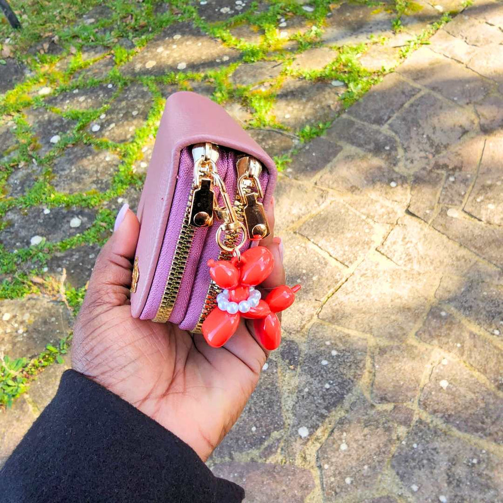 Portafoglio Donna Rossa Vecchio Personalizzato con Nome in Oro