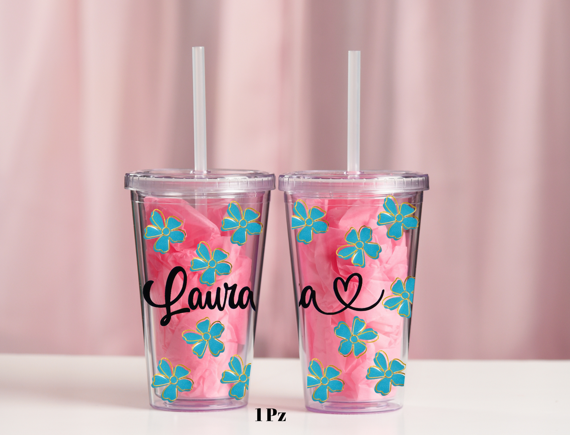 Bicchiere Magico Sakura cambia colore-personalizzato con nome – Yennyslau  Store