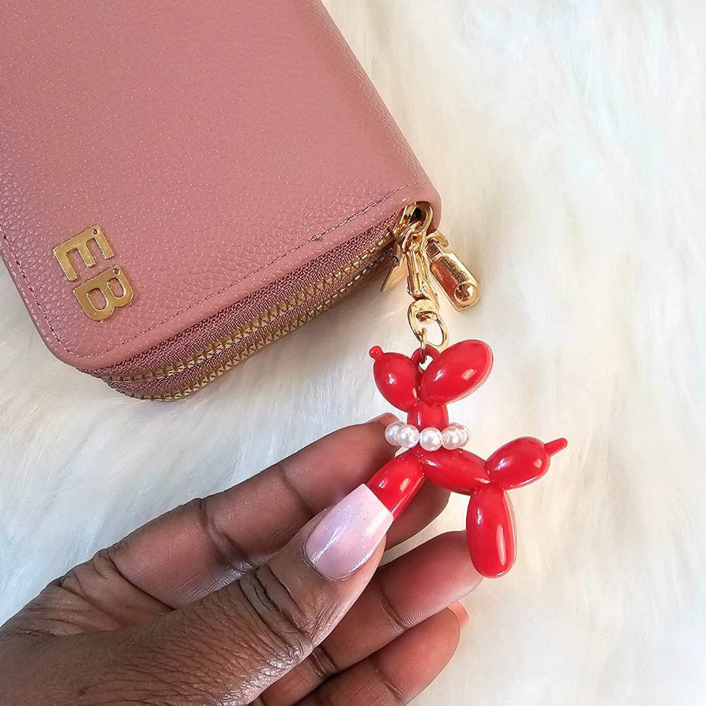 Portafoglio Donna Rossa Vecchio Personalizzato con Lettere Iniziali in Oro