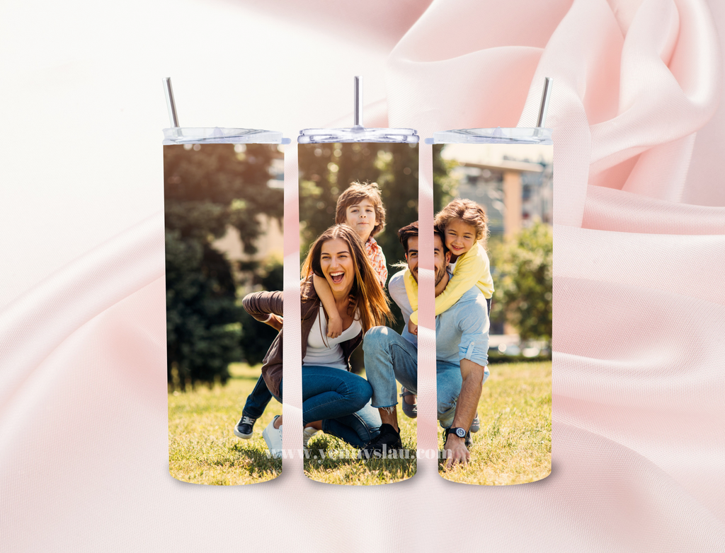 tumbler o bicchiere 20oz acciaio personalizzato con foto