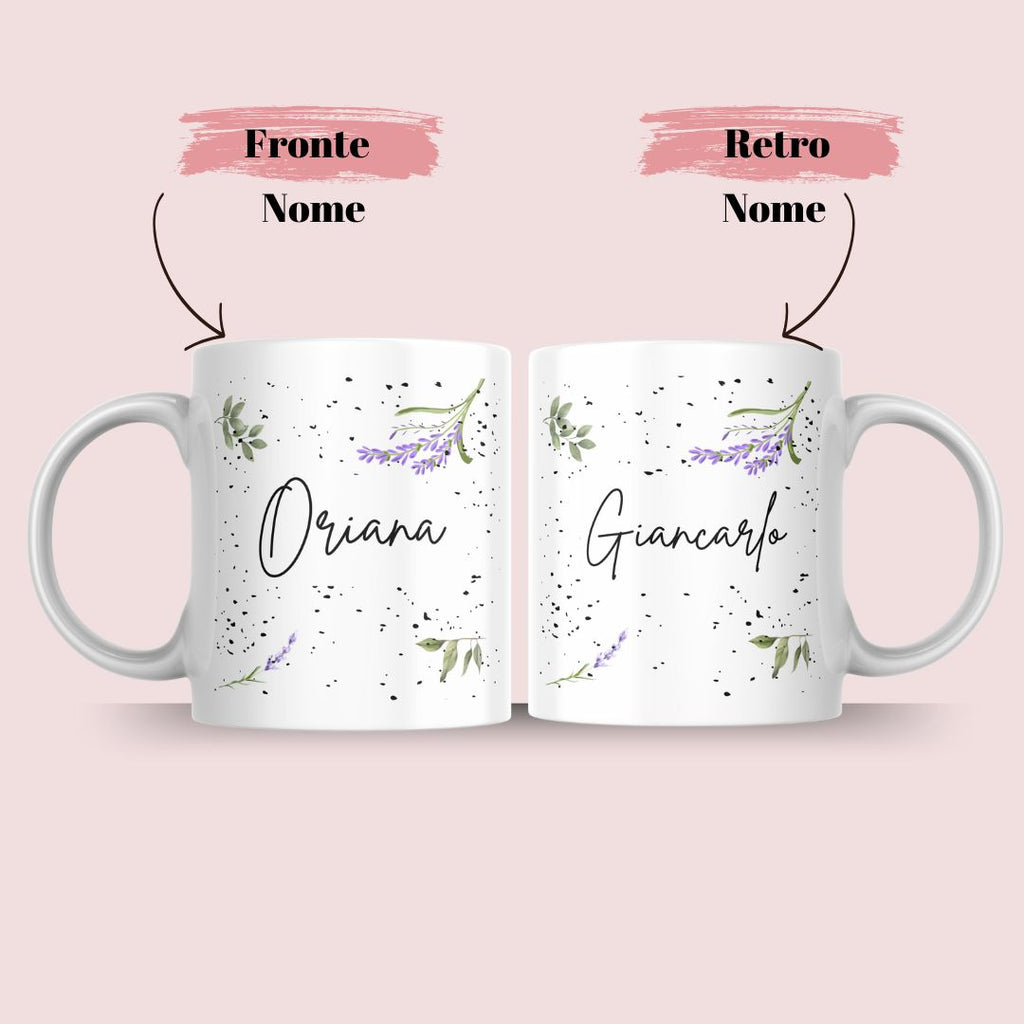 tazza florale personalizzata con nome, yennyslau store