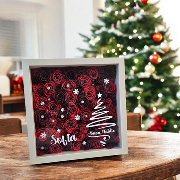 Shadow Box Natalizia Personalizzata, idea regalo per le feste