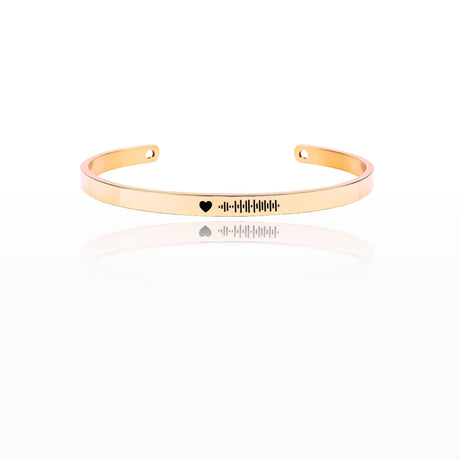 Bracciale in acciaio inox 6 mm colore oro rosa, inciso a laser con nome, data o frase. Regalo donna personalizzato per ogni occasione, compleanno, anniversario, San Valentino, Natale. 