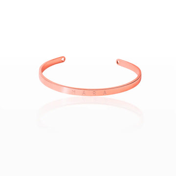 bracciale in acciaio inox colore oro rosa personalizzato con nome, data o dedica, regalo personalizzato per ogni occasione. Regalo personalizzato.