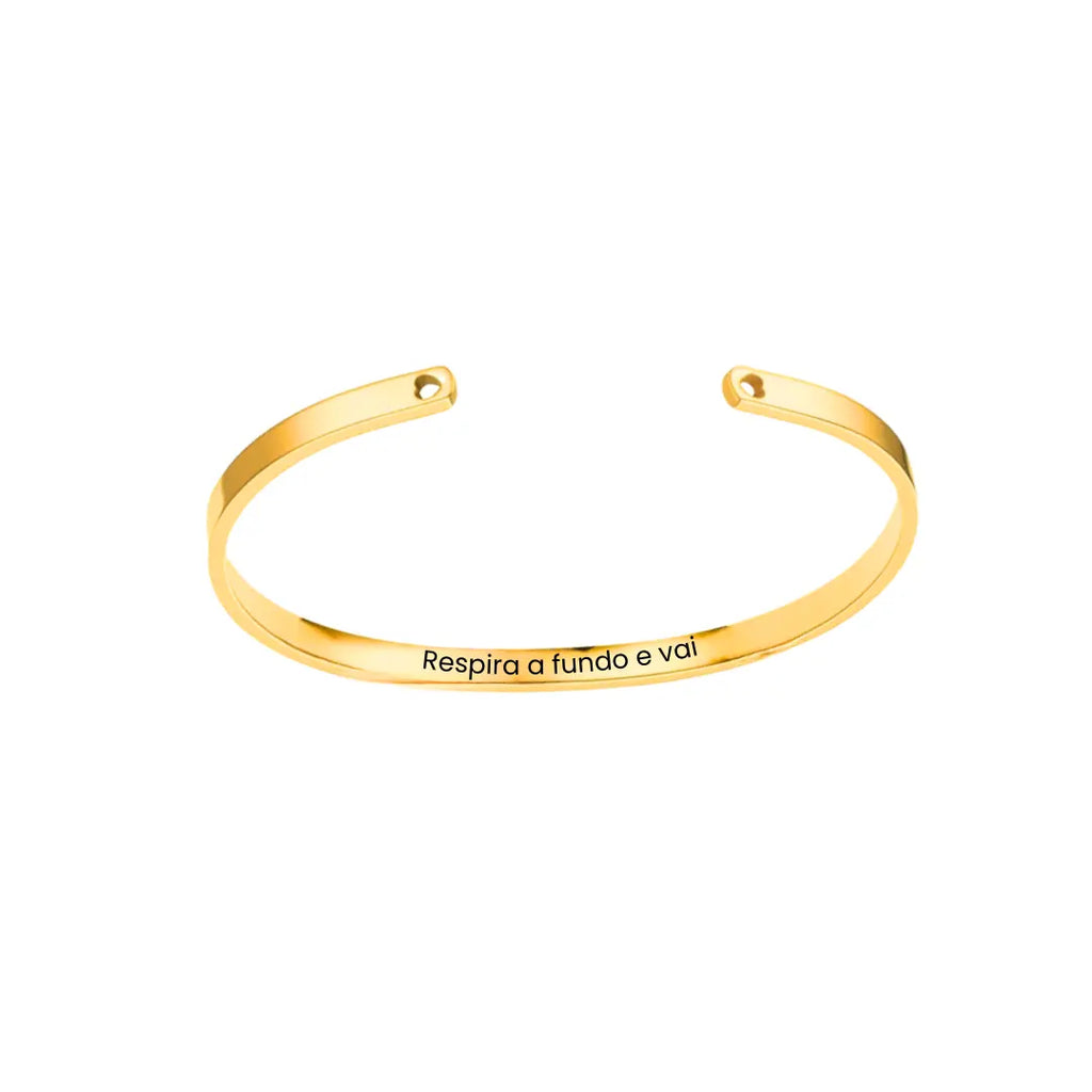 Bracciale in acciaio inox 6 mm colore oro, inciso a laser con nome, data o frase. Regalo donna personalizzato per ogni occasione, compleanno, anniversario, San Valentino, Natale. Incisione retro.