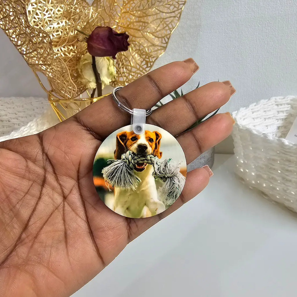 portachiavi personalizzato con foto su entrambi i lati, regalo personalizzato per ogni occasione. Regalo economico da fare alla mamma, papà, san valentino, natale. Regalo pratico unisex