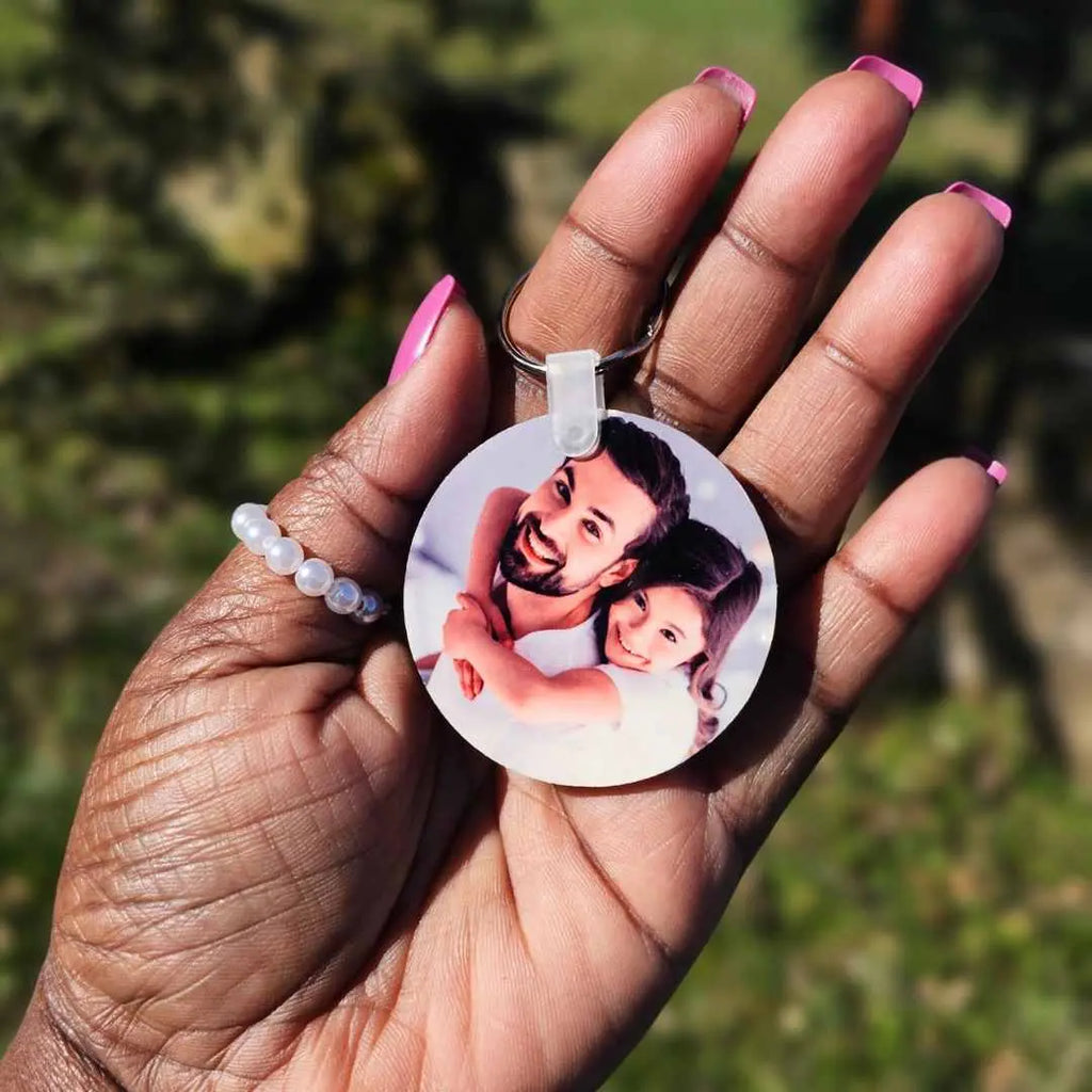 portachiavi personalizzato con foto e codice canzone spotify. regalo originale per uomo e donna