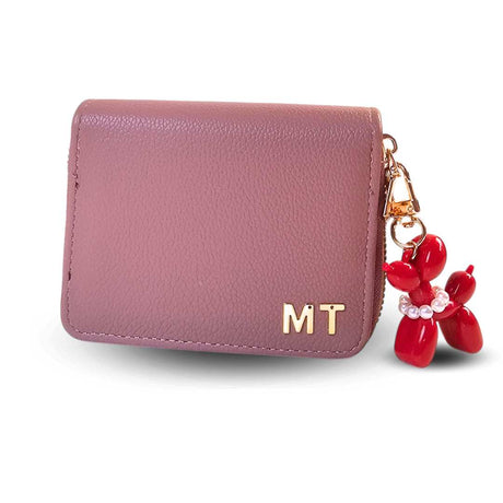 Portafoglio Donna Rossa Vecchio Iniziali | Eleganza e Funzionalità gioiello personalizzato - Yennyslau Store